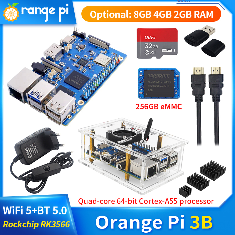 Khadas Vim4 8Gb - Oranje Pi 3b 8Gb 4Gb 2Gb