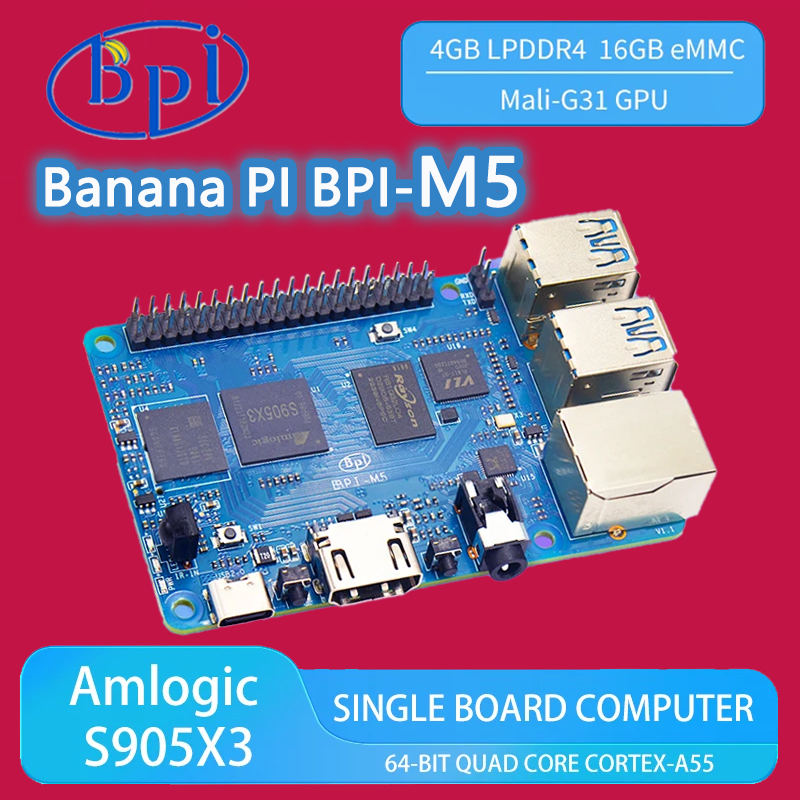 Banana PI BPI-M5 Amlogic S905X - Banana Pi Bpi-M5 recensie en prijs